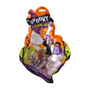 Halloween bonbóny, lízátka a marshmallow mix 15ks