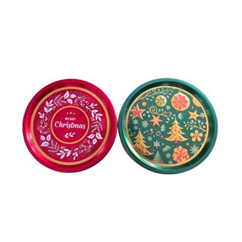 Máslové sušenky v plechové dóze s vánočním motivem mix 340g