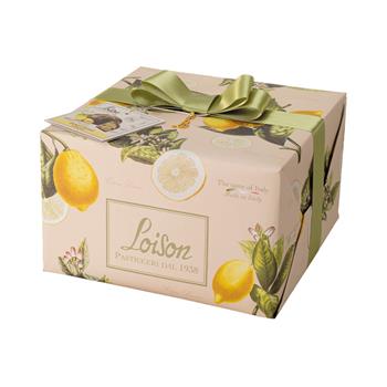 Panettone LIMONI s rozinkami, kandovaným citrónem a citrónovým krémem 600g