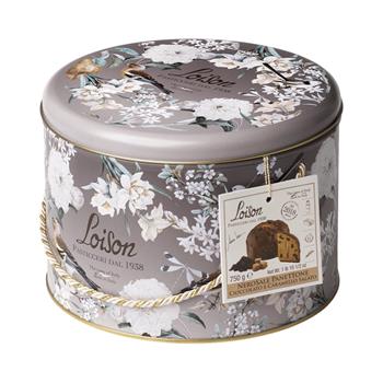 Panettone NEROSALE s hořkou čokoládou a slaným karamelem v dóze 750g