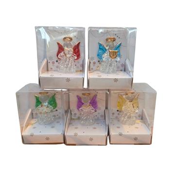 Anděl skleněný mix 4,5cm