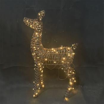 Kolouch svítící venkovní 125LED t.bílá, šedý 107cm