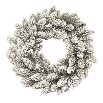 Věnec umělý z jehličí zasněžený 30cm