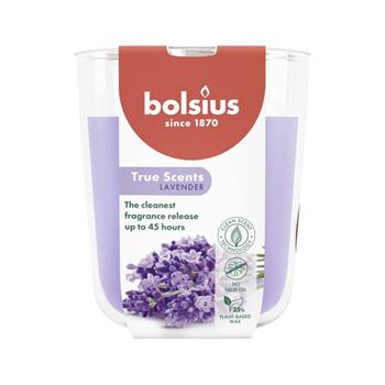 Svíčka vonná ve skle BOLSIUS True Scents Lavender 9,7cm