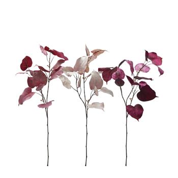 Větev fíkusu umělá růžový mix 80cm