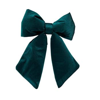 Mašle sametová zelená 38cm