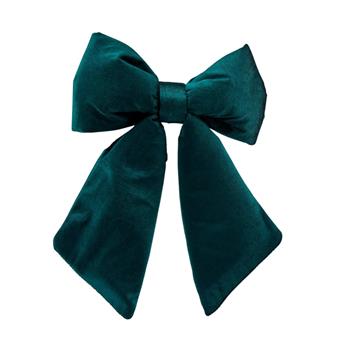 Mašle sametová zelená 25cm