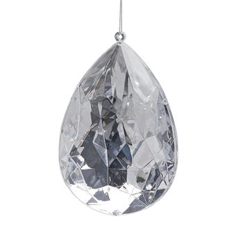 Ozdoba plastová diamantová kapka 16cm