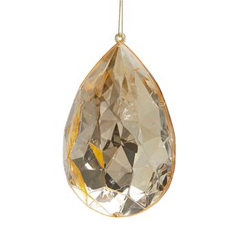 Ozdoba plastová diamantová kapka 16cm