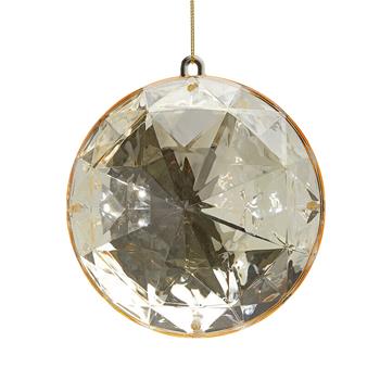 Ozdoba plastový diamantový kruh 12,5cm