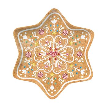 Talíř dezertní porcelánová hvězda SWEET CHRISTMAS 22,5cm