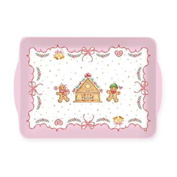 Tác hranatý plastový se 2 uchy SWEET CHRISTMAS 33x22cm