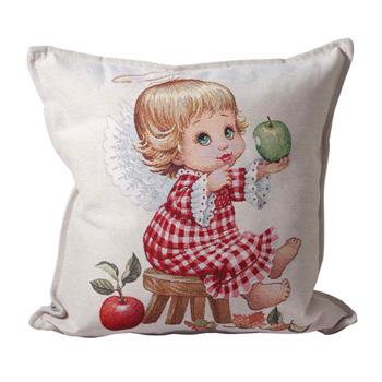 Polštář DC MELINDA s andělem a jablkem 40x40cm
