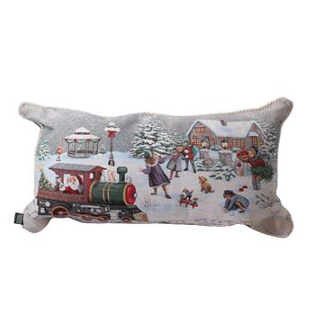 Polštář DC TRENINO s vlakwm a zimou 35x70cm