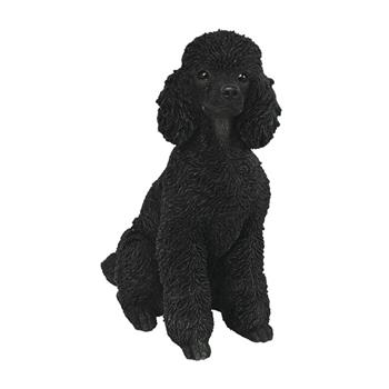Pudl sedící polyresinový černý 33cm