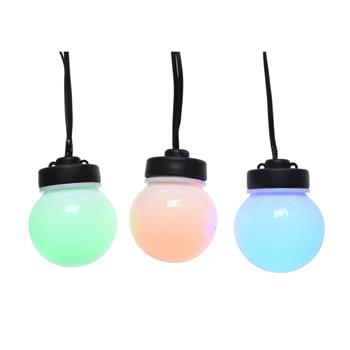 Svítící koulový řetěz venkovní 20LED multi 9,5m