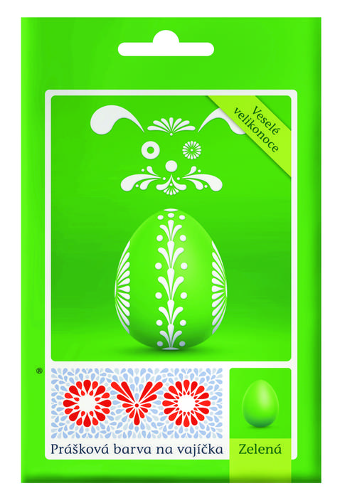 Levně Barva na vajíčka prášková OVO zelená