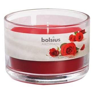 Svíčka vonná sklo s víčkem BOLSIUS Velvet Rose