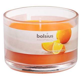 Svíčka vonná sklo s víčkem BOLSIUS Juicy Orange