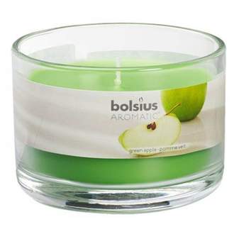 Svíčka vonná sklo s víčkem BOLSIUS Green Apple