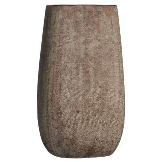 Váza hranatá LANE keramika 40cm krémová