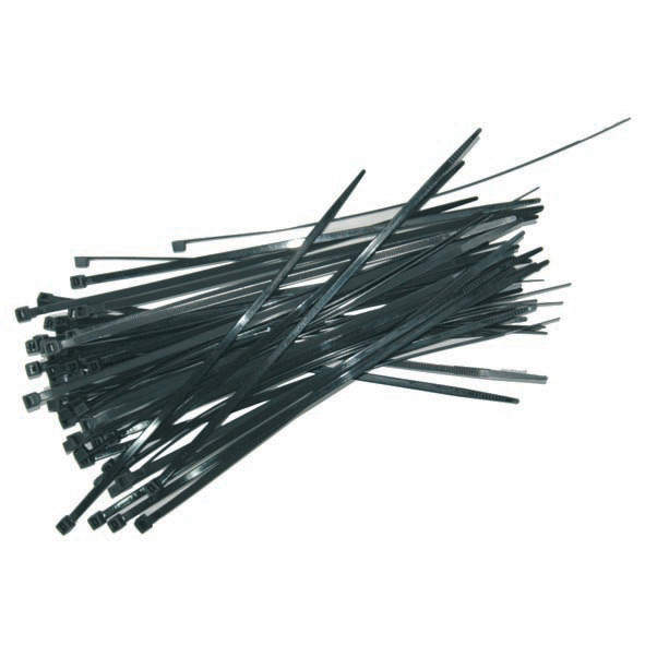 Levně Stahovací pásky kabelové 50ks černé
