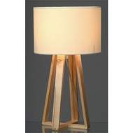 Dřevěná lampa MAXIME s látkovým stínítkem