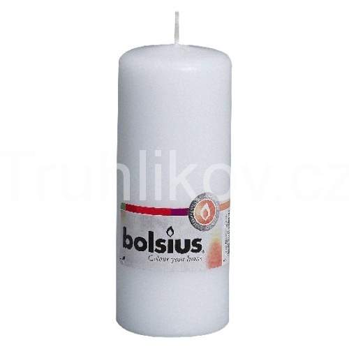 Levně Válcová svíčka 15cm BOLSIUS bílá