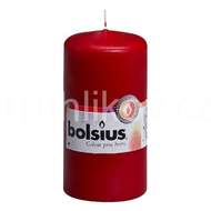 Válcová svíčka 12cm BOLSIUS tmavě červená