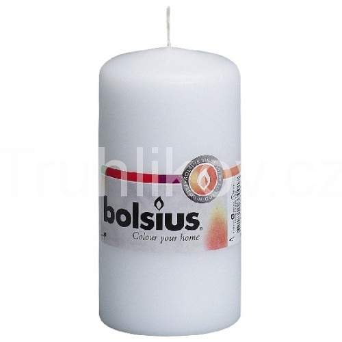 Levně Válcová svíčka 12cm BOLSIUS bílá