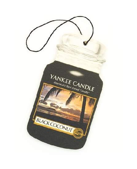 Levně Papírová visačka YANKEE CANDLE Black Coconut