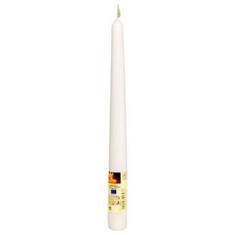 Kónická svíčka bílá