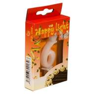 Svíčka dortová číslo 6 v krabičce