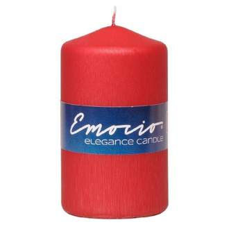 Válcová svíčka Jeans-Emocio 12cm červená