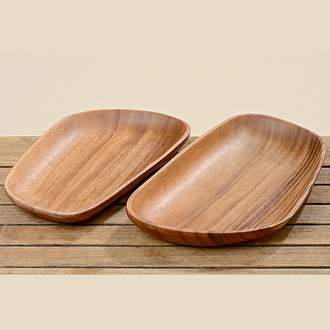 Dřevěný talíř atyp 31 cm malý