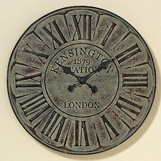 Nástěnné hodiny kulaté KENSINGTON kov 72cm