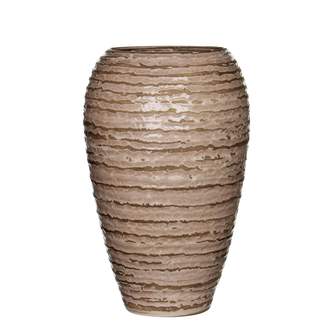 Keramická váza drápaná hnědá 24cm