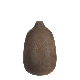 Keramická váza LOMAR 23,5cm hnědá