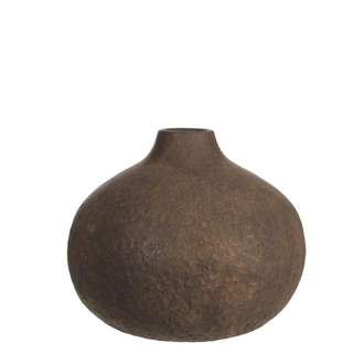 Keramická váza LOMAR 28cm hnědá