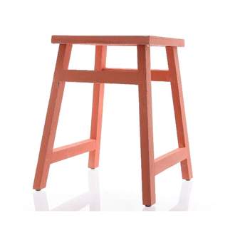 Stolička dřevěná 44cm oranžová