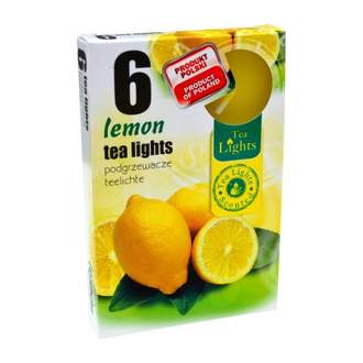 Svíčka čajová vonná 6ks Citron