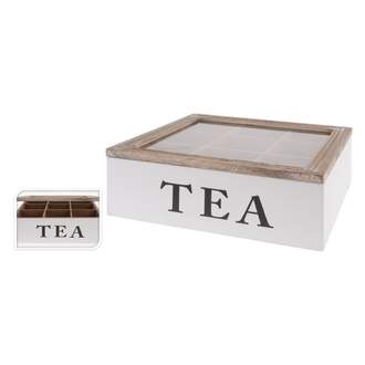 Box na čaj TEA dřevo