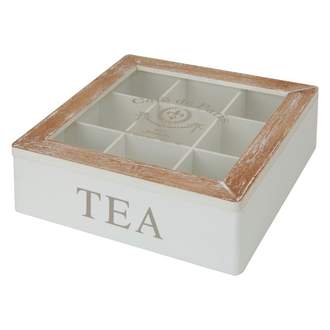 Box na čaj 9 přihrádek dřevo