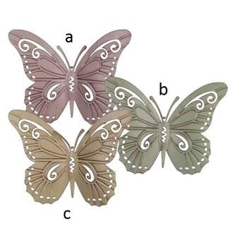 Závěs motýl plechový 45cm mix barev