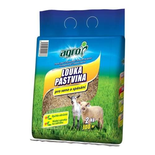 Levně Osivo AGRO travní směs louka a pastvina taška 2 kg