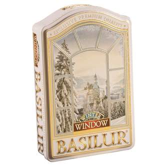 Čaj Basilur Window Winter sypaný v dóze 100g