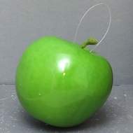 Jablko umělé lesklé zelené 6,5cm