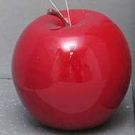 Jablko umělé lesklé červené 8cm