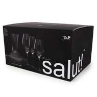 Karafa a sklenice na víno SALUT sada 19ks sklo S&P