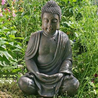Buddha sedící polyresin 40cm